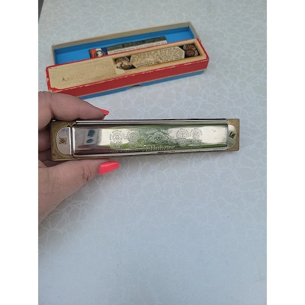 Vintage M. Hohner Marine band harmonica number 365 In Key of G